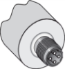 Picture of Ind.andur IME, M12, Sn=4mm, Shielded, 2-wire NO, kere 65mm, pistik M12 4-pin, SICK